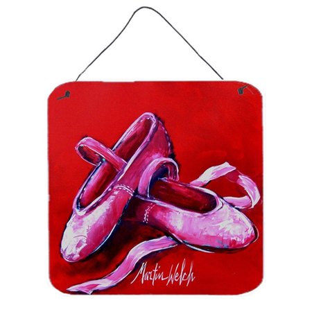 MICASA Ballet Pair Of Ballet Shoes Aluminium Metal Wall Or Door Hanging Prints MI233957